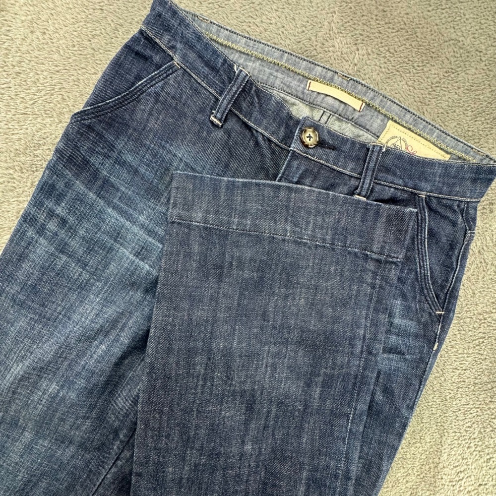 Gap 1969 Limited Edition Wide Leg Jeans Women 6 Blue Excellent Dark Wash Trouser